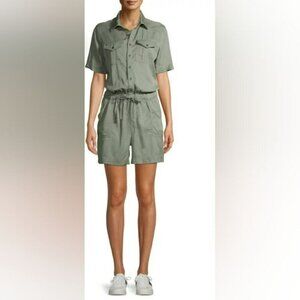 EV1 Green Drawstring Romper Size Medium New With Tag